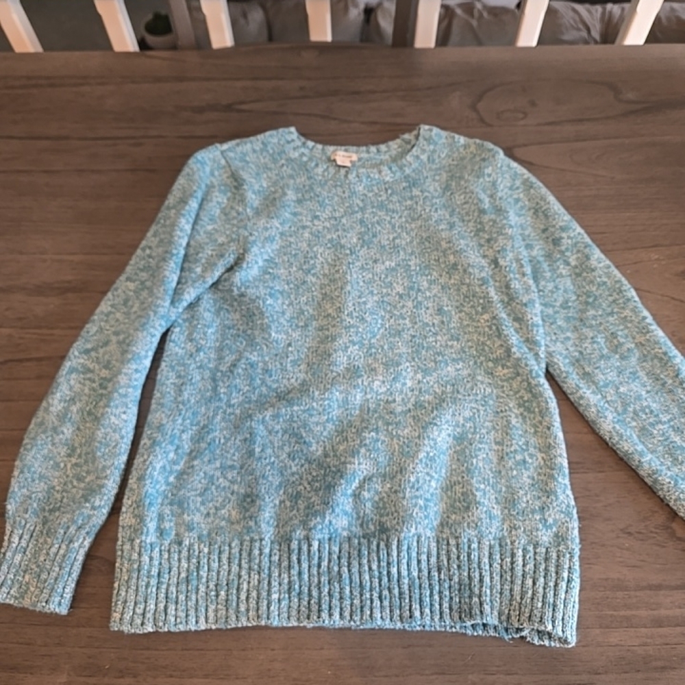 L.L. Bean Light Blue Crew Neck Sweater
